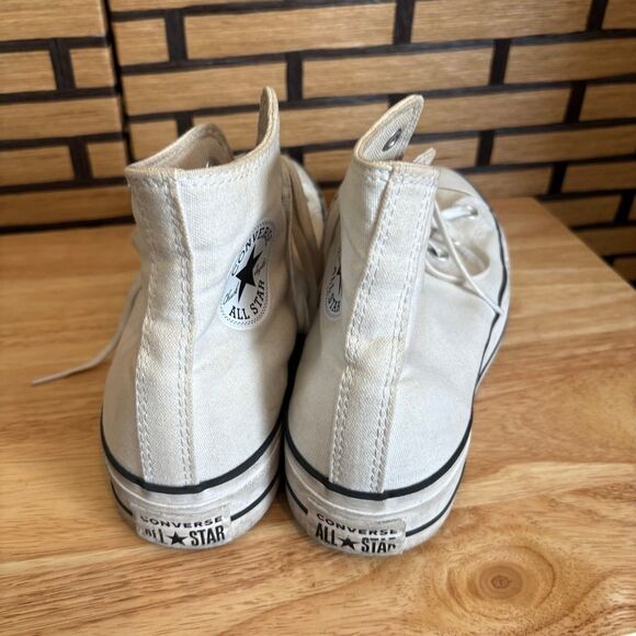 Converse Chuck Taylor All Star White Lift Platform High Top Sneakers Size 10 - Picture 5 of 9